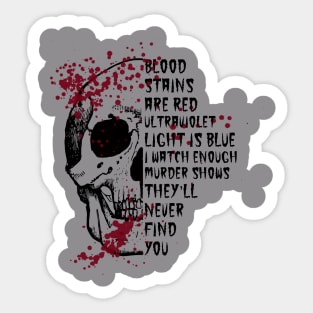 Love me Skull Sticker